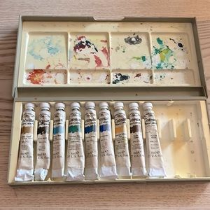 Vintage Winsor & Newton Watercolor Paint Set